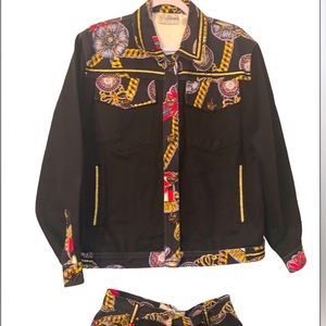 Vintage throwback jean and jacket set